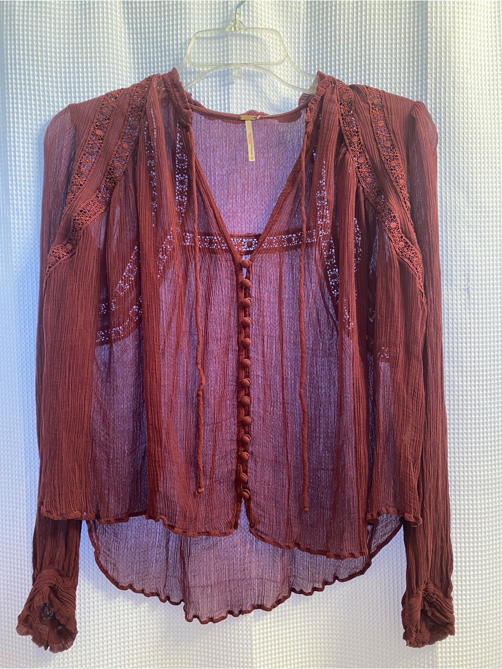 Free People Long Live Love Blouse - Picture 3 of 9